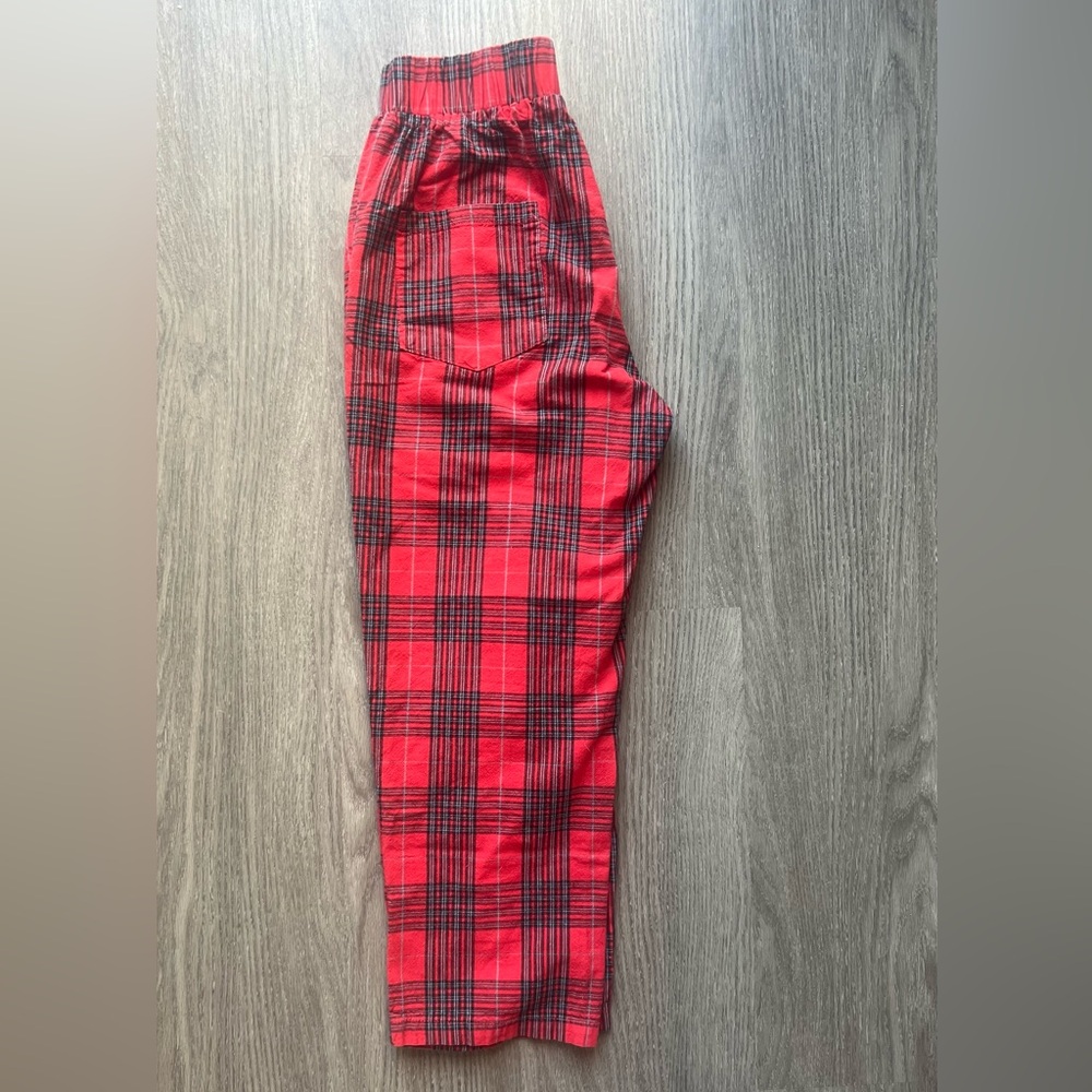 Nude Red Plaid Pants